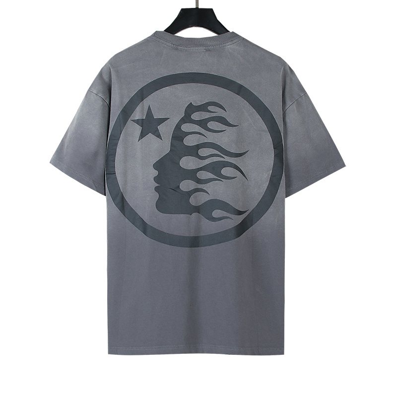 Hellstar Flame and Star Graphic Short-Sleeve T-Shirt — back