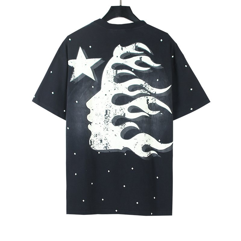 Hellstar Path to Paradise Flame Graphic T-Shirt — back