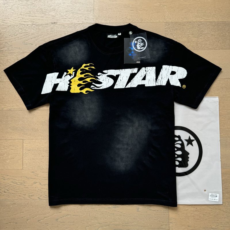 Hellstar Flame and Star Graphic T-Shirt — context