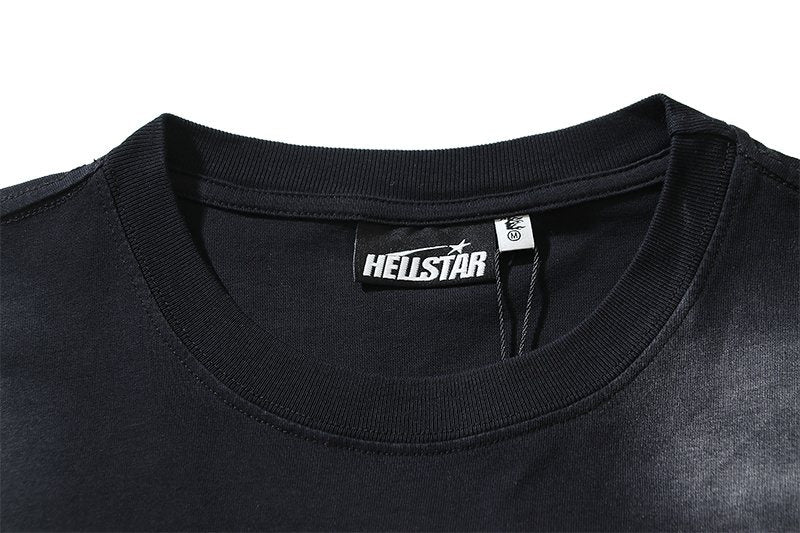 Hellstar Flame and Star Graphic T-Shirt — neck_label