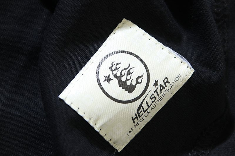 Hellstar Flame and Star Graphic T-Shirt — neck_label