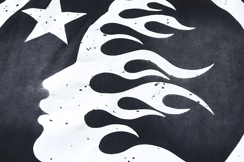 HELSTAR Distressed Graphic Short-Sleeve T-Shirt — detail