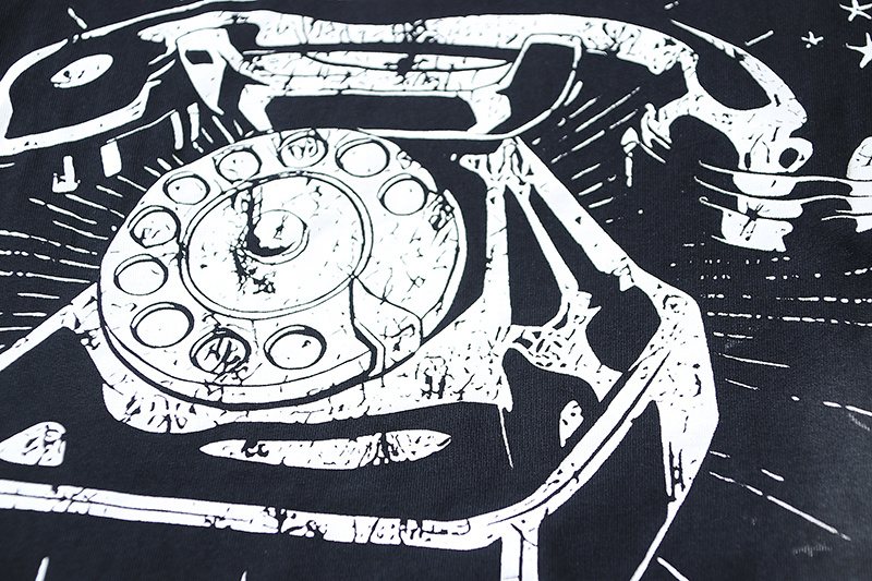 Hellstar Black Front and Back Graphic T-Shirt — detail