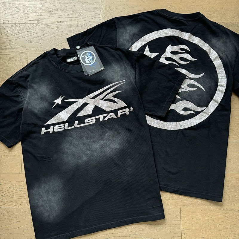 Hellstar Shooting Star Flame Graphic T-Shirt — context