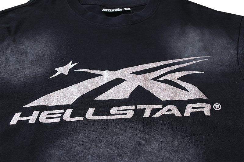 Hellstar Shooting Star Flame Graphic T-Shirt — detail