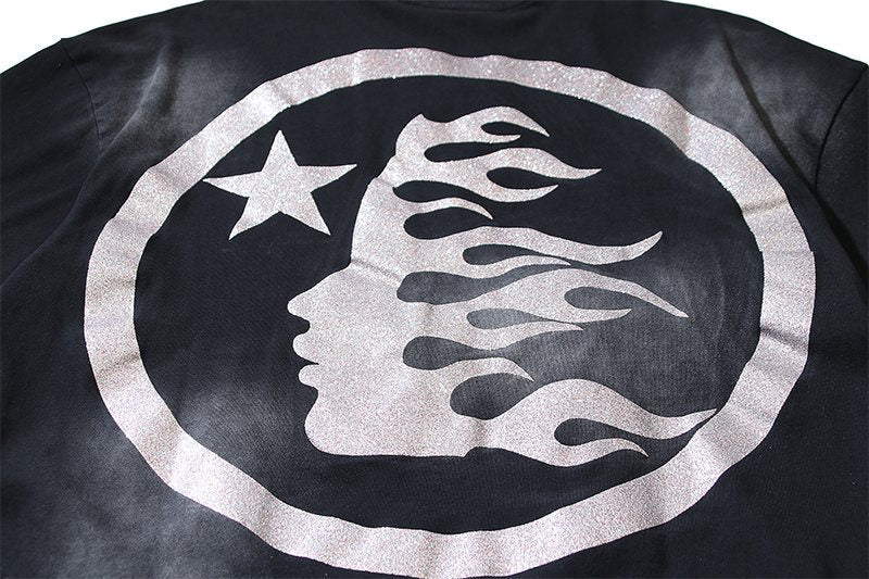 Hellstar Flame Face Graphic T-Shirt — detail