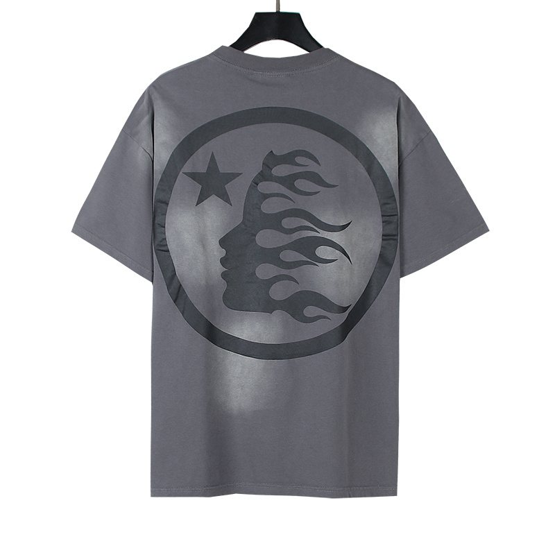 Hellstar Star and Flame Graphic Short-Sleeve T-Shirt — back