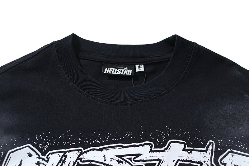 Hellstar Mountain Flame Graphic T-Shirt — neck_label