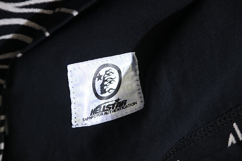 Hellstar Flame Hem Graphic T-Shirt — neck_label