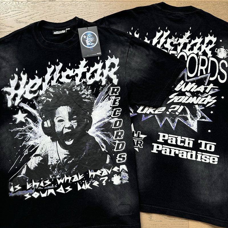 Hellstar Washed Portrait Graphic T-Shirt — context