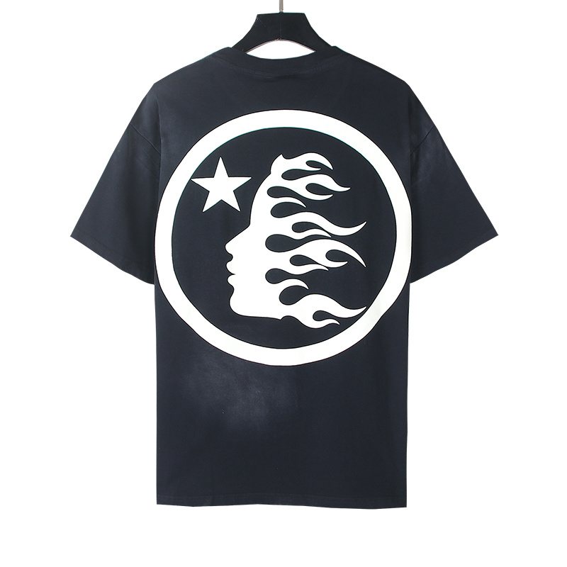 Hellstar Rhinestone Graphic Short-Sleeve T-Shirt — back