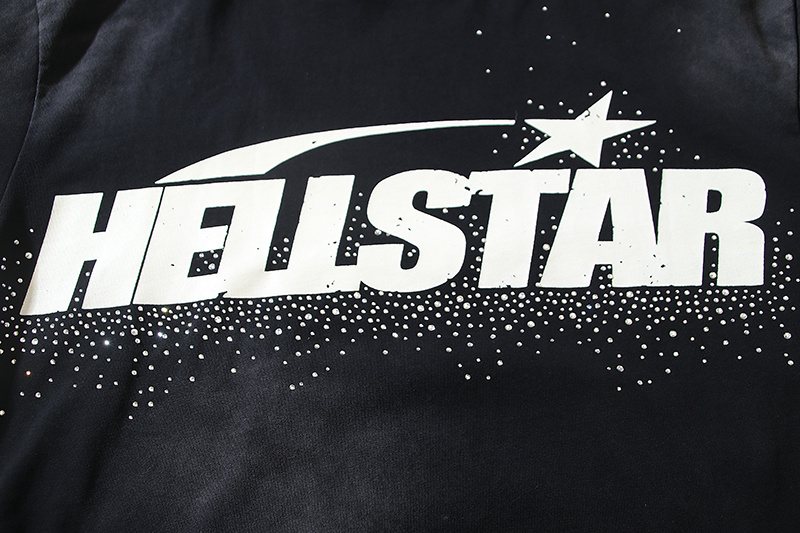 Hellstar Rhinestone Graphic Short-Sleeve T-Shirt — detail