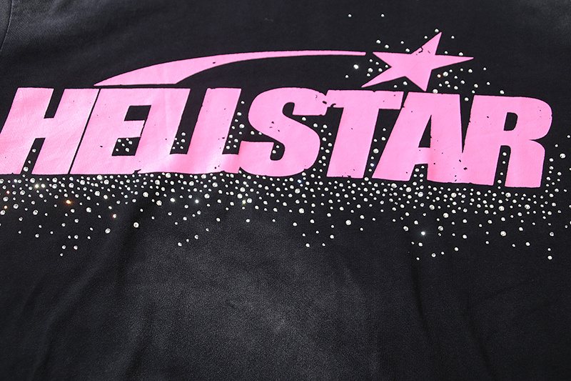 Hellstar Rhinestone Graphic Short-Sleeve T-Shirt — detail