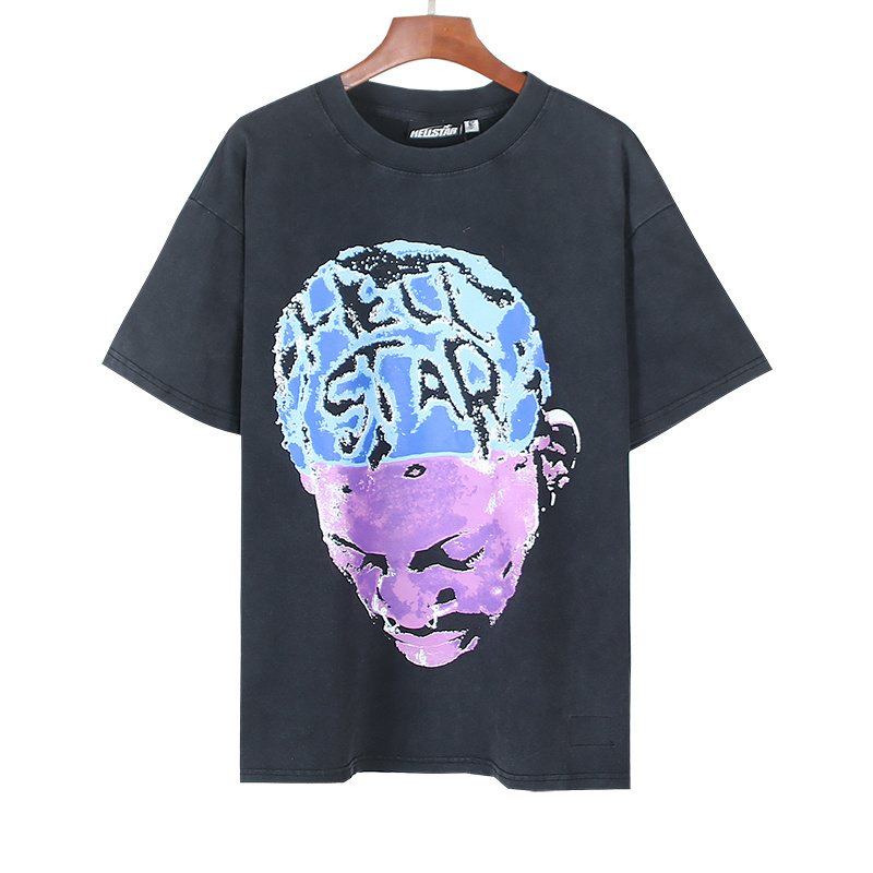 Hellstar Rhinestone Skull & Flame Graphic T-Shirt — hero