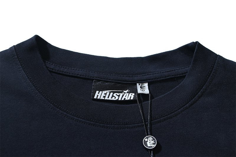 Hellstar Star and Flame Graphic T-Shirt — neck_label