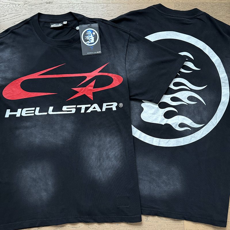 Hellstar Front & Back Graphic Short-Sleeve T-Shirt — context
