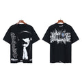 Hellstar White Flame Face Graphic T-Shirt — front