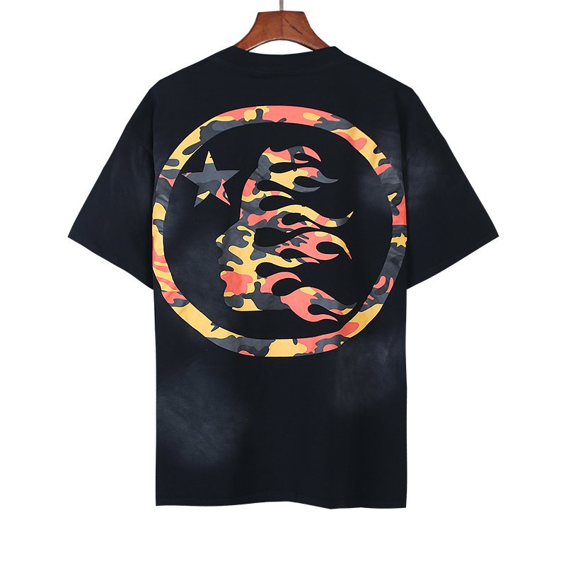 Hellstar Flame and Star Graphic T-Shirt — back