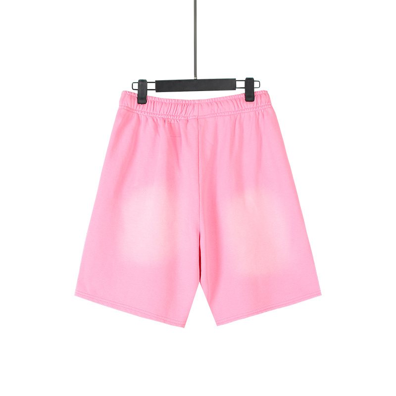 Hellstar Washed Flame Graphic Shorts — back
