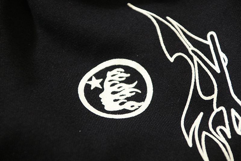 Hellstar Flame Graphic Shorts — detail