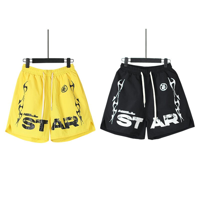 Hellstar Star Graphic Drawstring Shorts — comparison