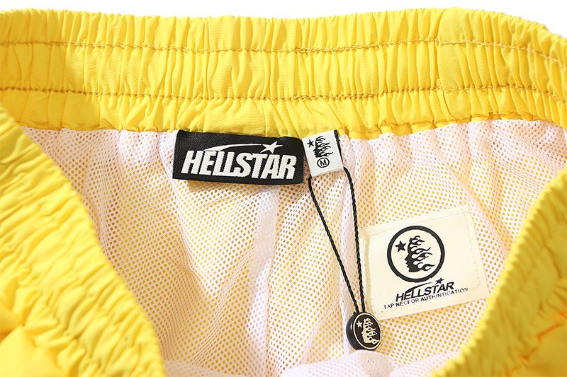 Hellstar Star Graphic Drawstring Shorts — neck_label