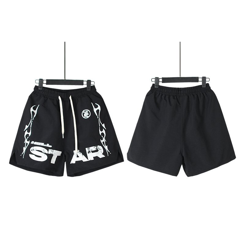 Hellstar Star Graphic Drawstring Shorts — front