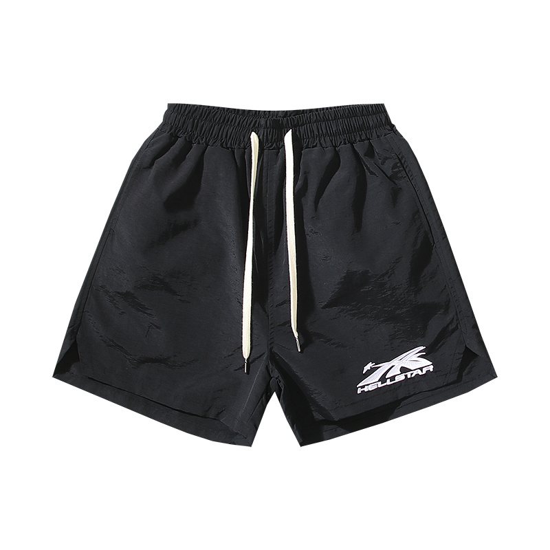 HELISTAR Logo Detail Shorts — front