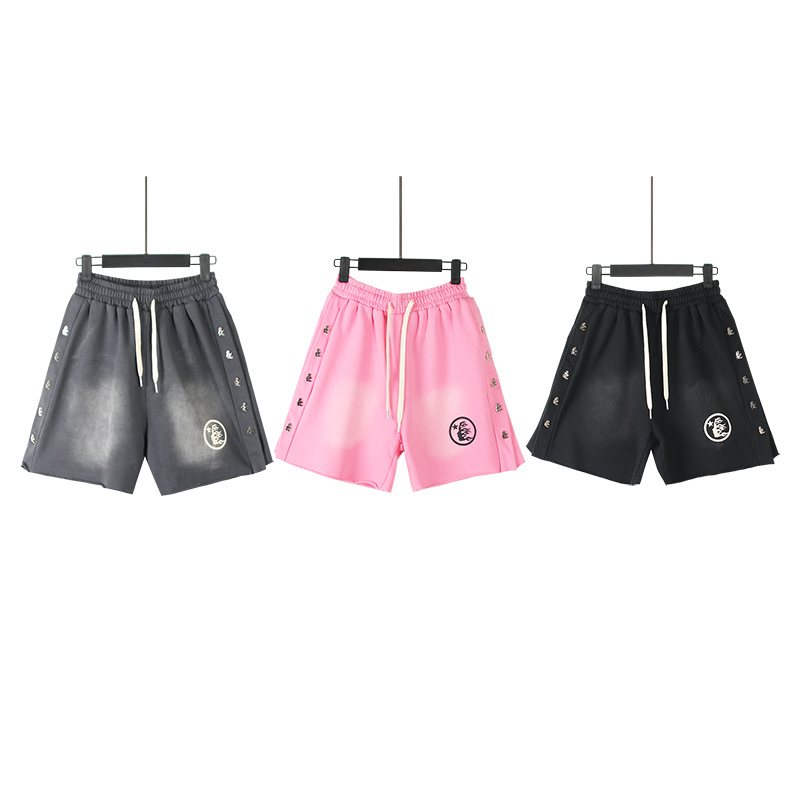 Hellstar Washed Flame Graphic Shorts — comparison