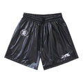 Hellstar Black Embroidered Graphic Shorts — hero