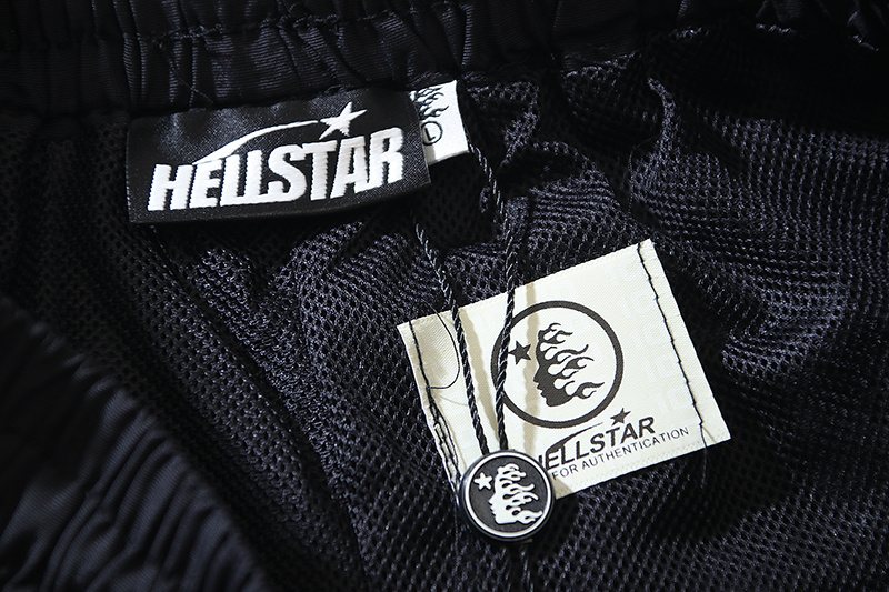 Hellstar Skeleton Flame Graphic Shorts — neck_label