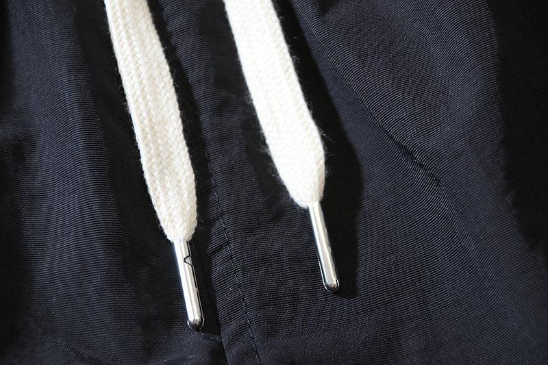 Hellstar Navy Graphic Drawstring Shorts — detail