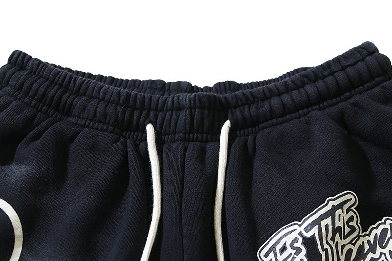 Hellstar Washed Worldwide Club Graphic Shorts — detail