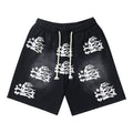 Hellstar Skeleton Flame Graphic Shorts — hero
