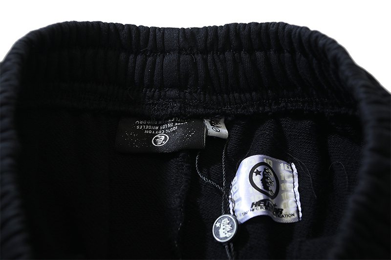 Hellstar Skeleton Flame Graphic Shorts — neck_label