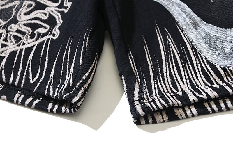 Hellstar Washed Flame 11 Graphic Shorts — detail