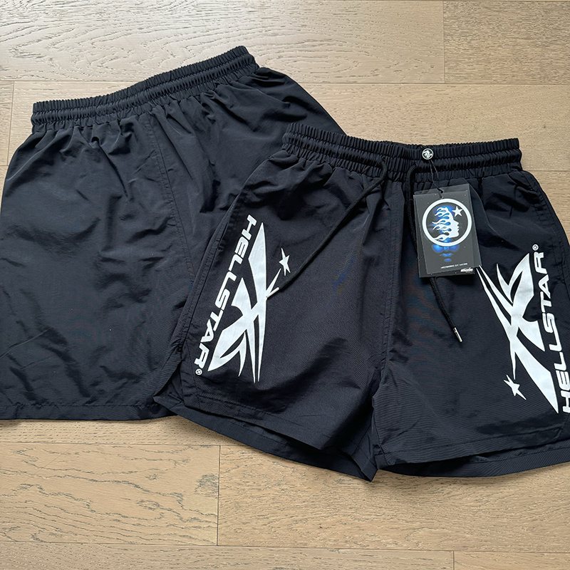 Hellstar Side Graphic Shorts - Black — context