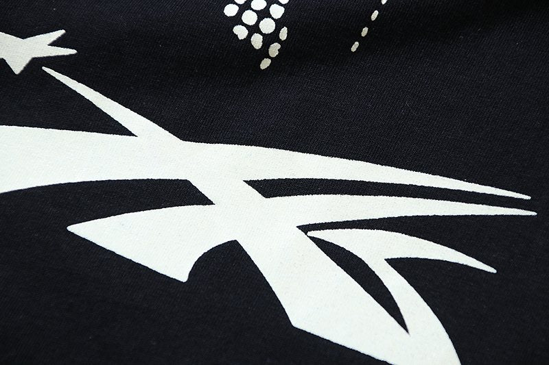 Hellstar Washed Black Graphic Long-Sleeve T-Shirt — detail