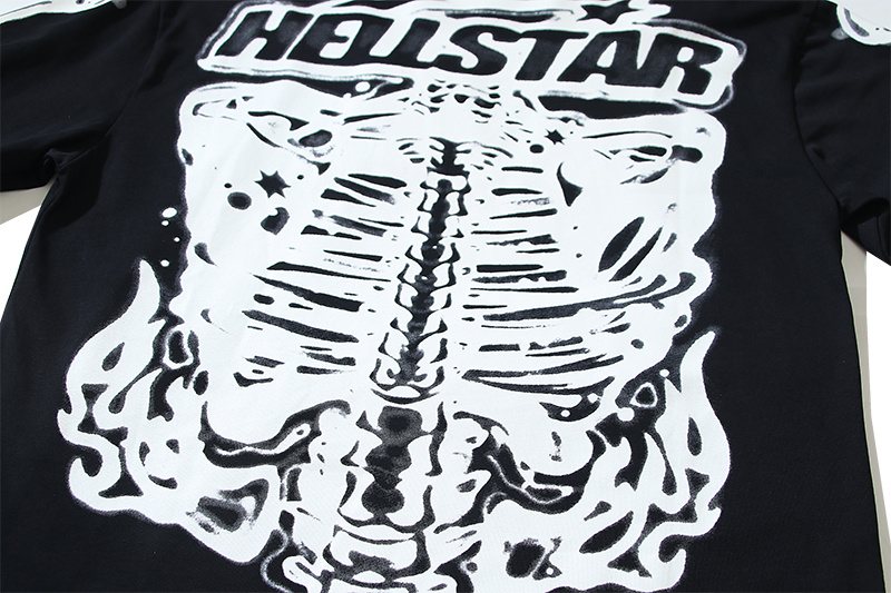Hellstar Skeleton Ribcage Graphic Long-Sleeve T-Shirt — detail