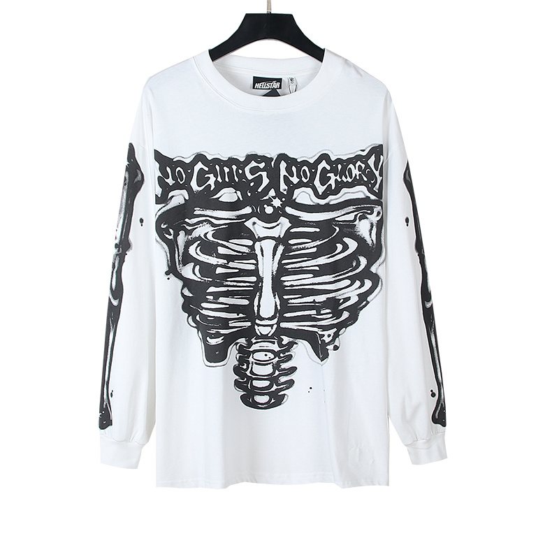 Hellstar Skeleton Ribcage Graphic Long-Sleeve T-Shirt — hero