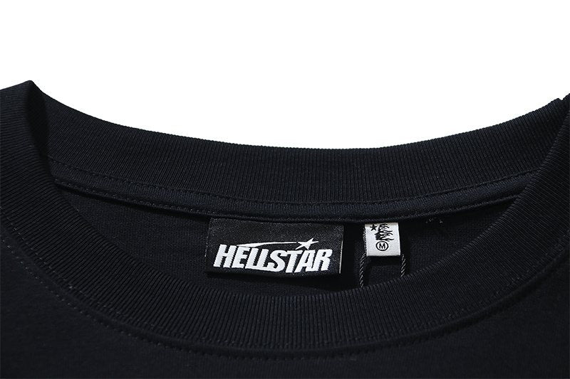 Hellstar Skeleton Ribcage Graphic Long-Sleeve T-Shirt — neck_label