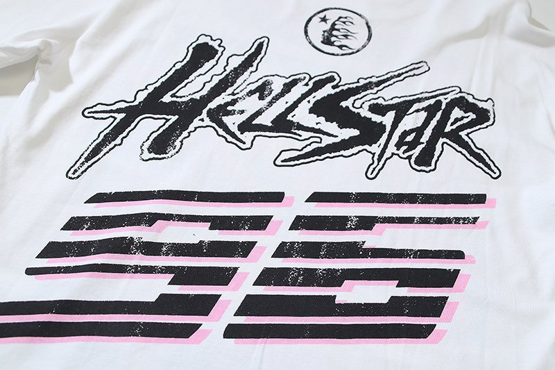 Hellstar White Graphic Long-Sleeve T-Shirt — detail