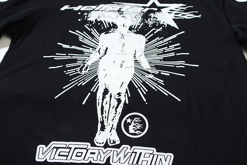 Hellstar Flame Head Graphic Long-Sleeve T-Shirt — detail
