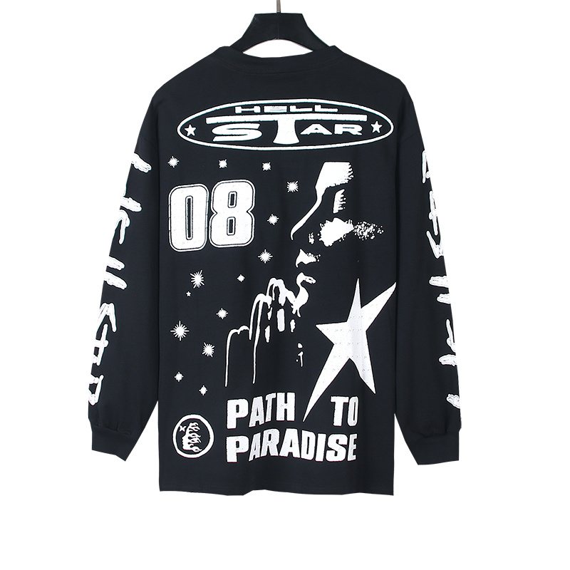 Hellstar 08 Graphic Long-Sleeve T-Shirt — back