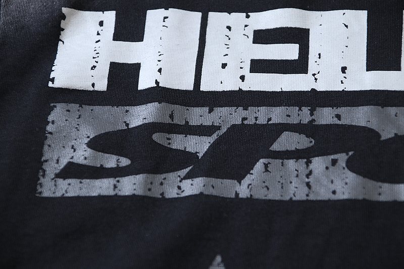 Hellstar Distressed Sports Graphic Long-Sleeve T-Shirt — detail