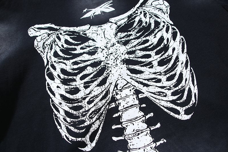Hellstar Ribcage Graphic Long-Sleeve T-Shirt — detail