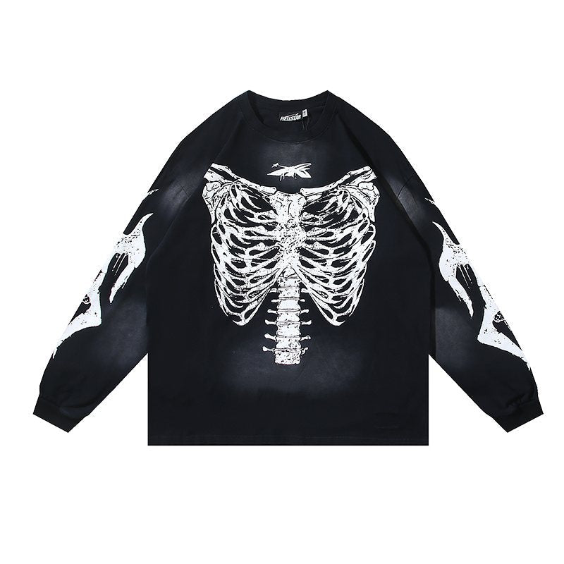 Hellstar Ribcage Graphic Long-Sleeve T-Shirt — front