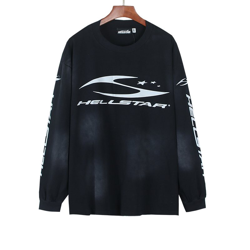 Hellstar Washed Graphic Long-Sleeve T-Shirt — hero