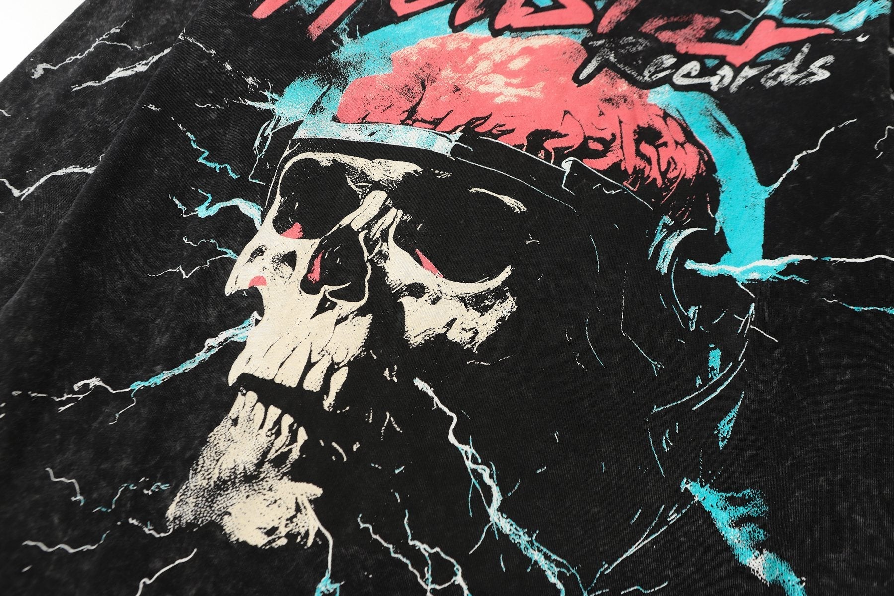 Hellstar Bigger Than Satan Skull Graphic Long-Sleeve T-Shirt — detail
