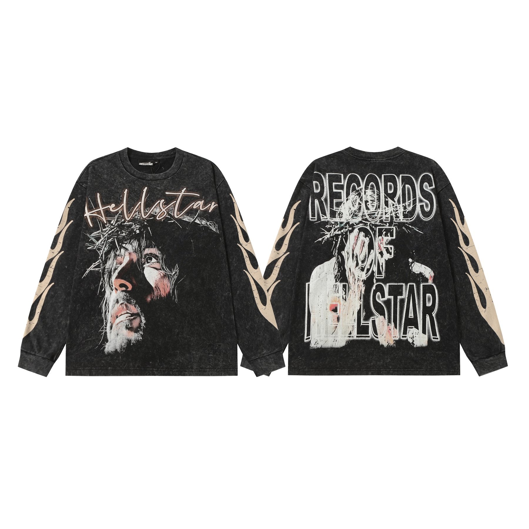 Hellstar Records Graphic Long-Sleeve T-Shirt — front